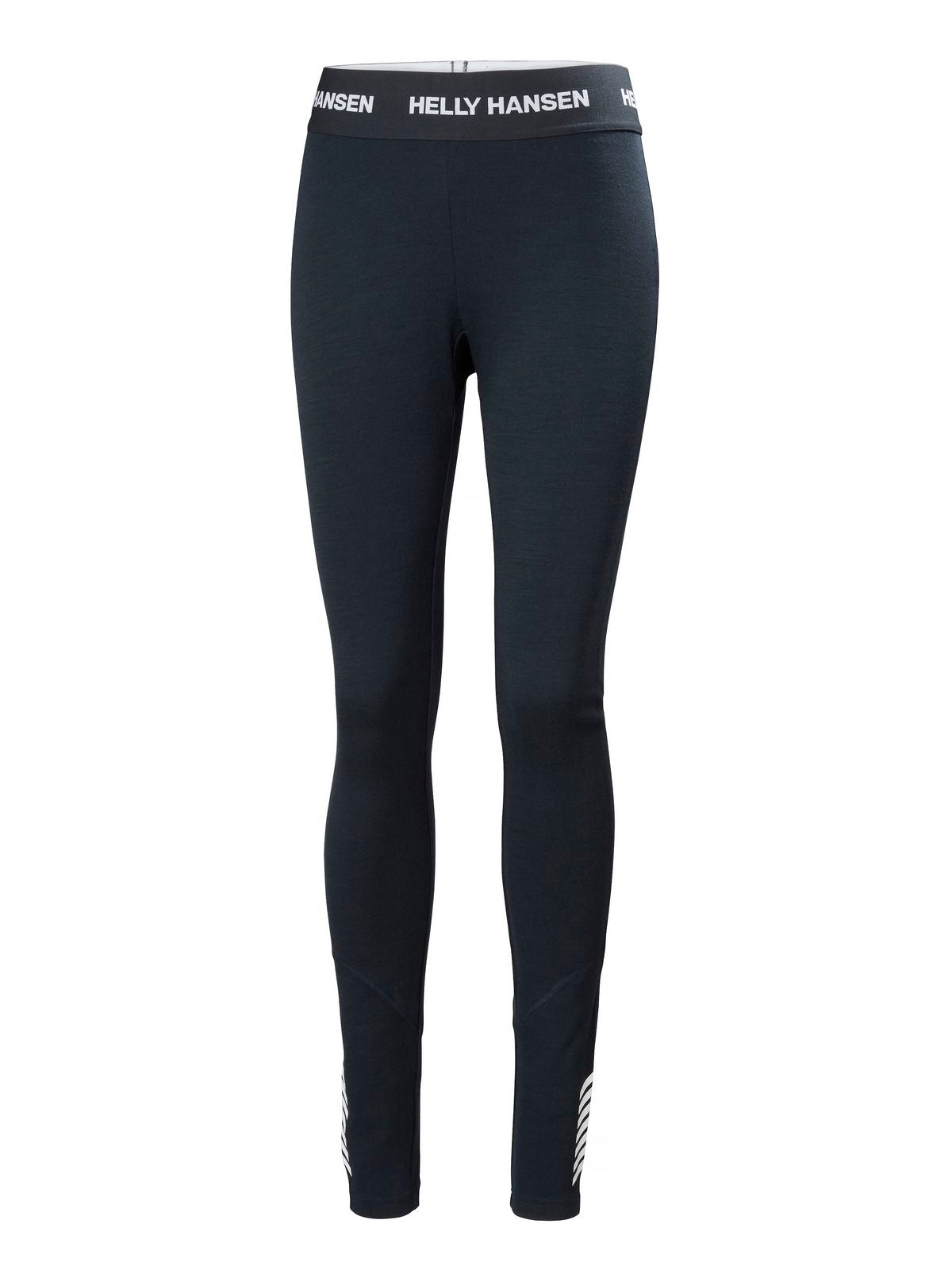 Legginsy damskie HELLY HANSEN W Lifa Merino Midweight Pant kolor granatowy