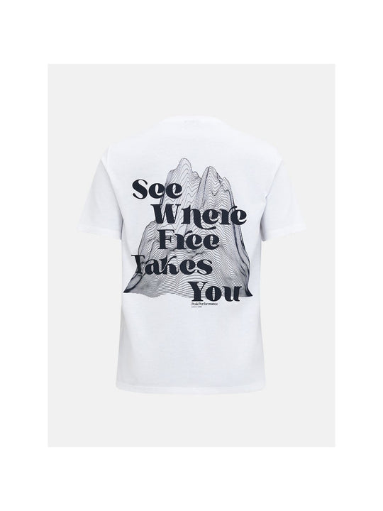 Koszulka PEAK PERFORMANCE Explore Graphic Tee Women biały
