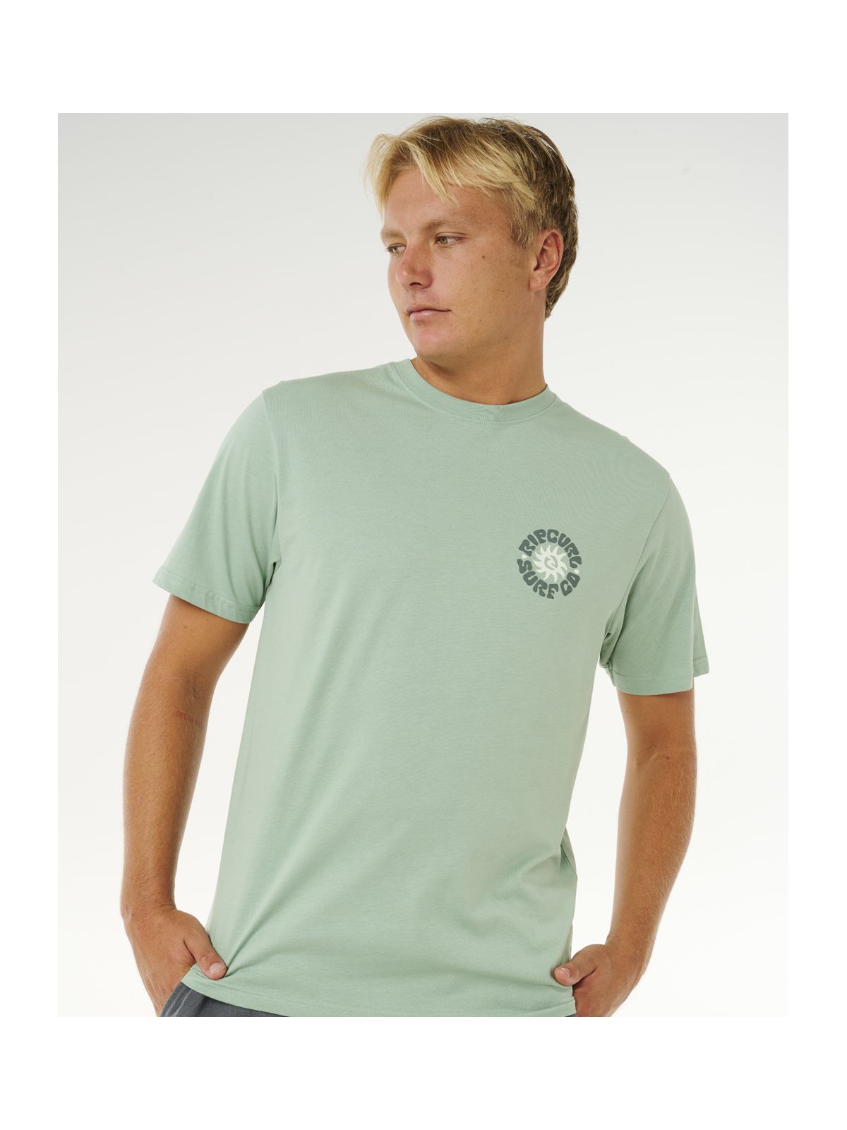 Koszulka męska RIP CURL Pacific Rinse Circle Tee zielona