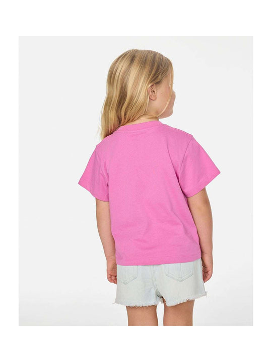 Koszulka dziewczęca RIP CURL Surf Puff Relaxed Tee -Girl różowa

