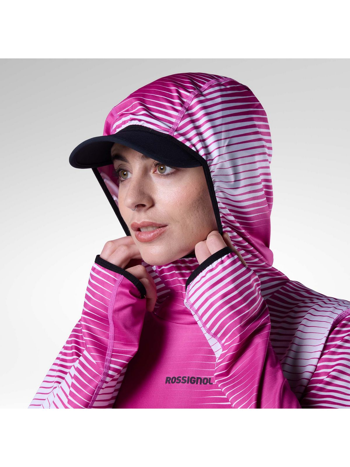 Bluza damska ROSSIGNOL W Westweg Sun Hoodie różowa