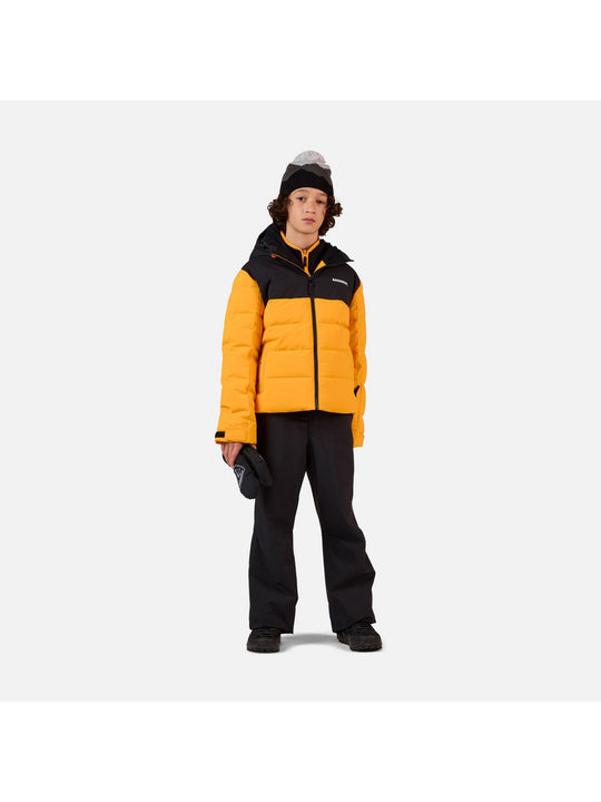 Kurtka narciarska dziecięca ROSSIGNOL Boy Siz Quilted Jkt żółta
