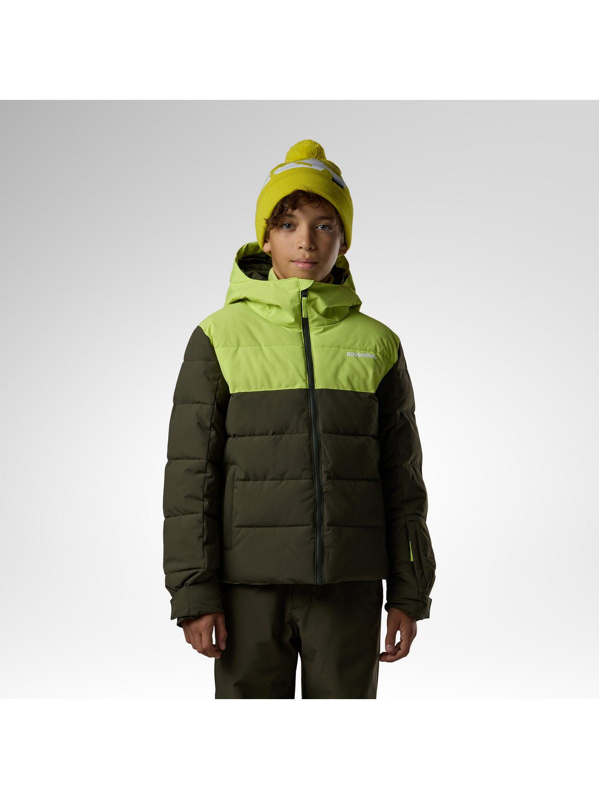 Kurtka narciarska juniorska ROSSIGNOL Boy Siz Quilted Jkt zielona