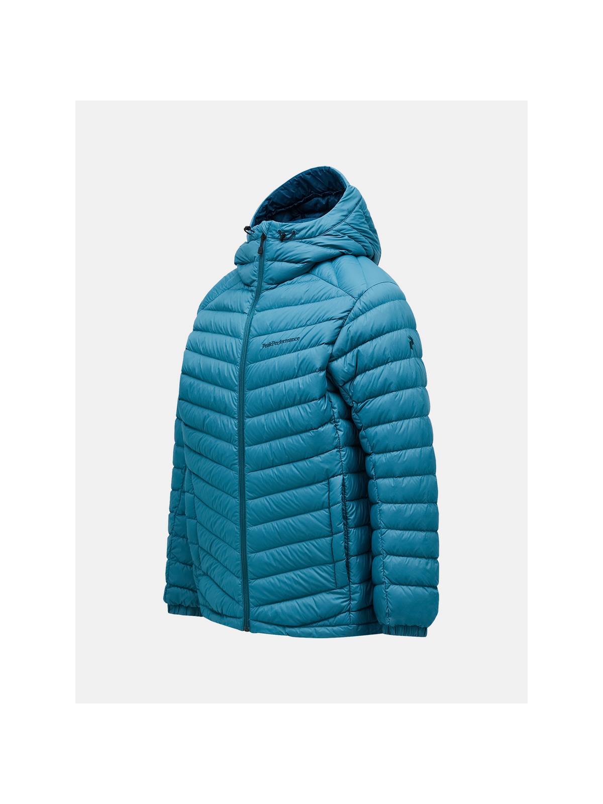 Kurtka męska puchowa Peak Performance M Frost Down Hood Jacket zielony - narciarska - Adventure Sports