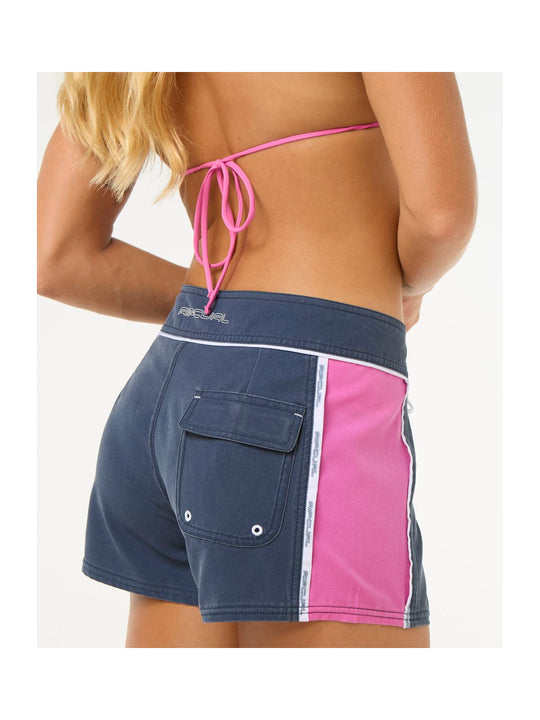 Szorty kąpielowe damskie RIP CURL Las Dalias Performance 3" granatowe
