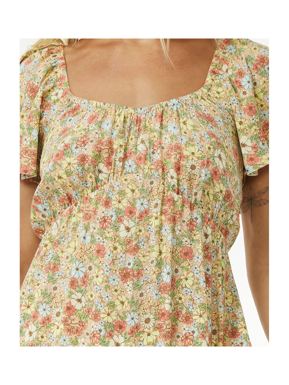 Sukienka letnia RIP CURL SEA OF DREAMS MINI DRESS multivolor