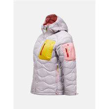 Kurtka damska puchowa PEAK PERFORMANCE W Helium Utility Down Hood Jacket kolor szary
