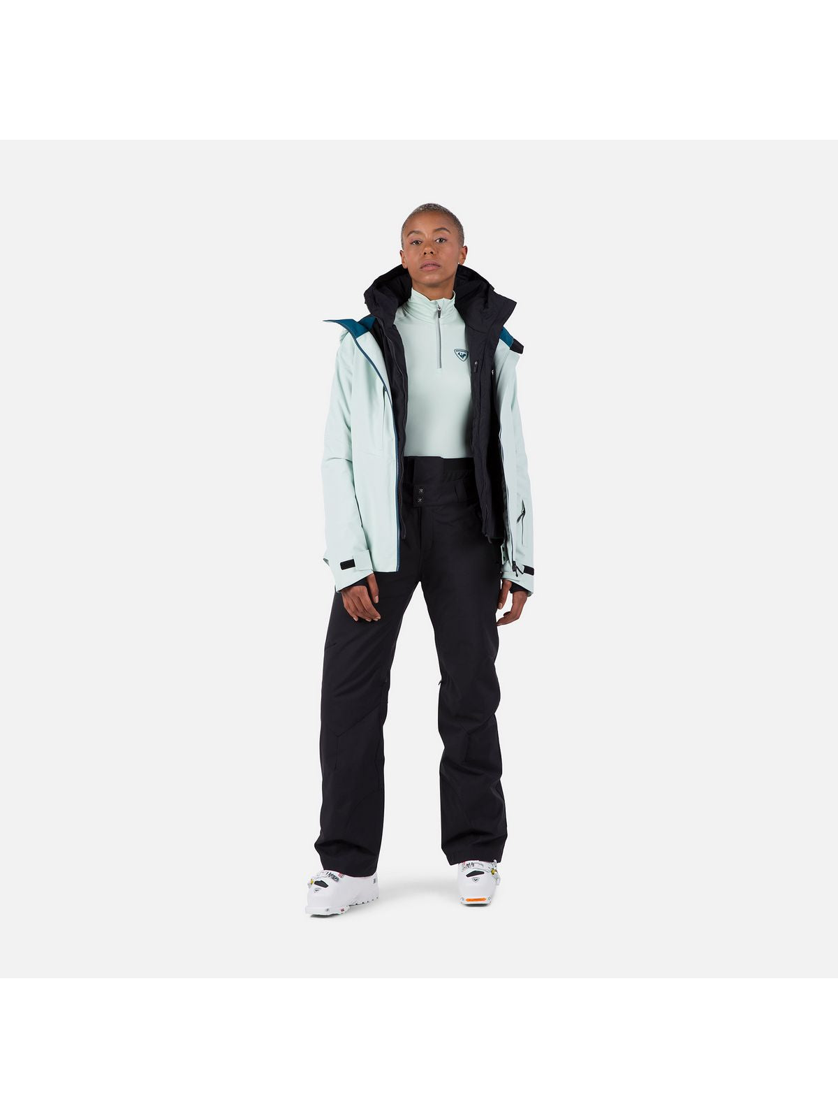 Bluza damska ROSSIGNOL W POURSUITE 1/2 ZIP szara
