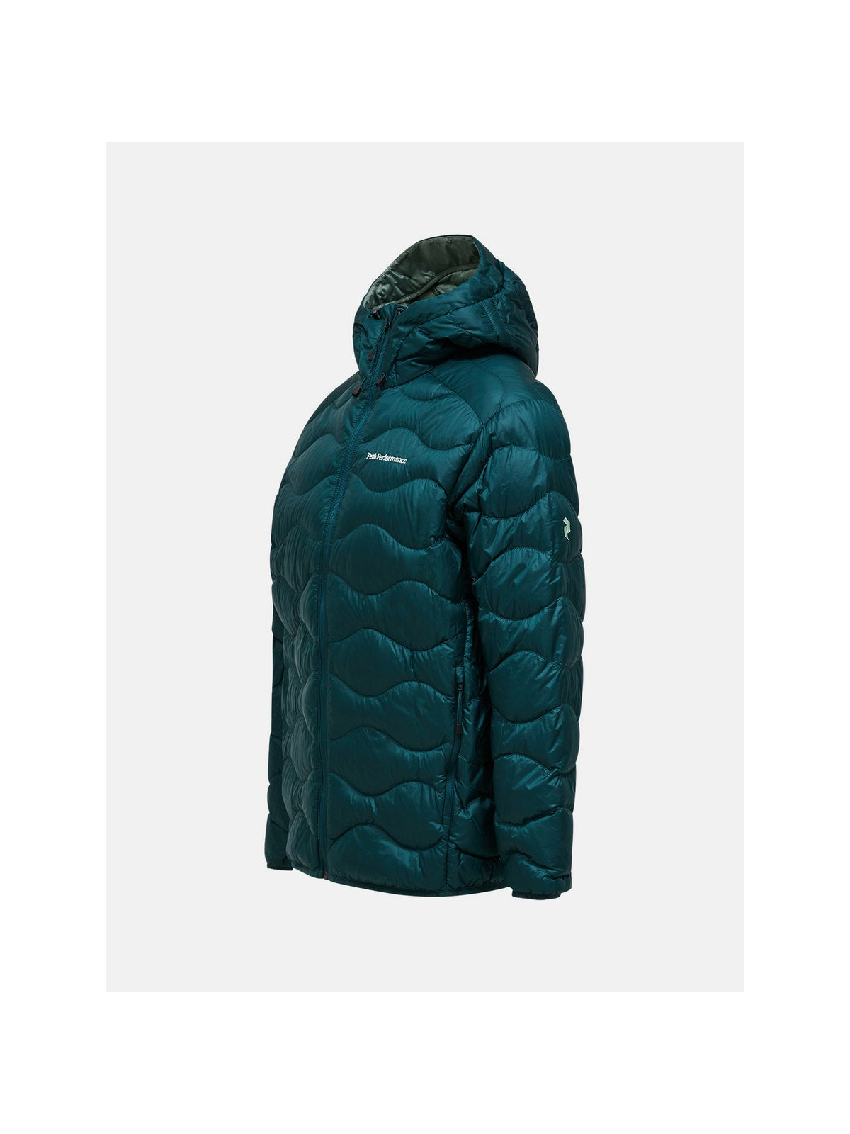 Kurtka puchowa męska PEAK PERFORMANCE M Helium Down Hood Jacket kolor zielony