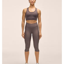 Legginsy damskie CASALL Capri Slit Regular Waist Tights kolor szary
