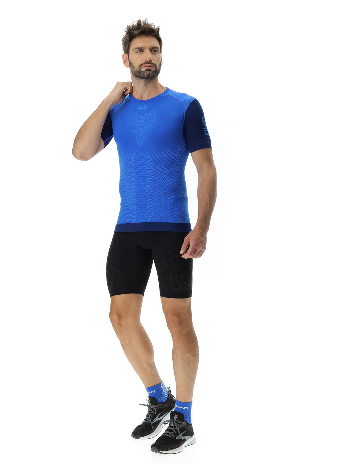 Koszulka biegowe męska Running Shirt - strong Blue/Peacot