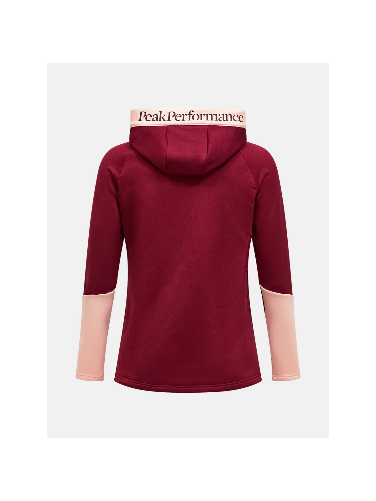 Bluza PEAK PERFORMANCE W Rider Essentials Zip Hood bordowy