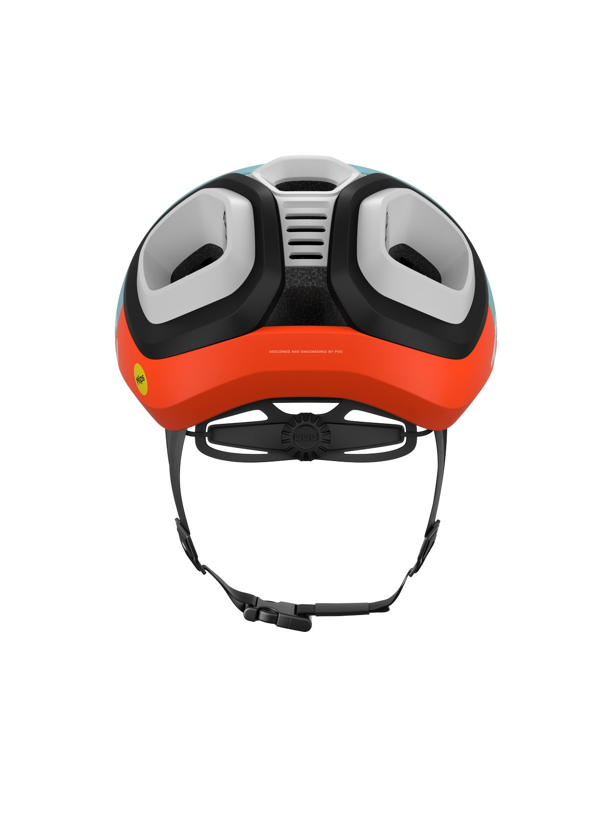 Kask rowerowy POC Amidal niebiesko pomarańczowy