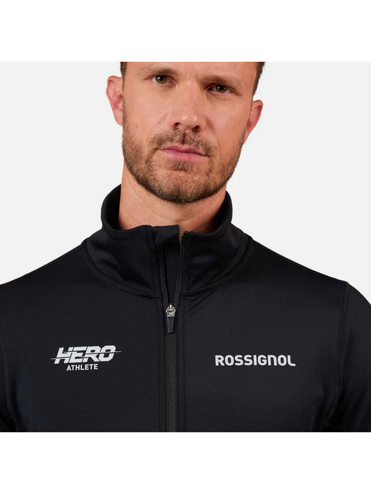 Bluza męska męska ROSSIGNOL Hero Mid Layer Stretch Jkt czarna
