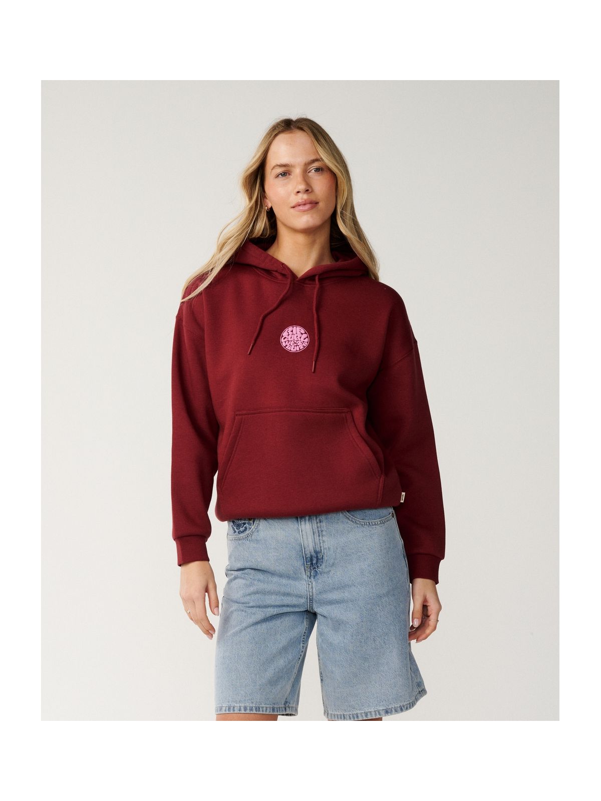 Bluza damska RIP CURL Icons Of Surf Heritage Hood fioletowa