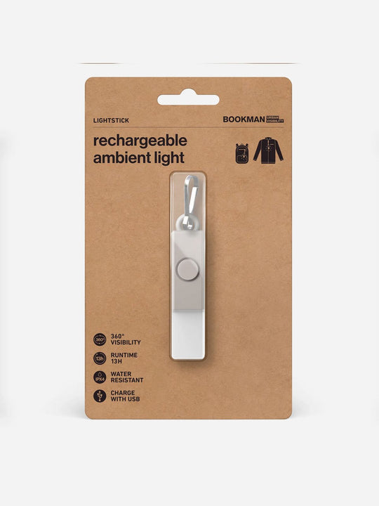 Zawieszka świecąca BOOKMAN Lightstick Sand Gray
