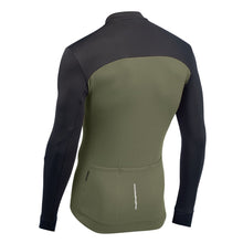 Bluza rowerowa NORTHWAVE Force 2 Jersey Ls Full Zip - Black/Forest Green

