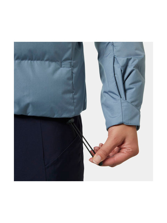 Kurtka narciarska damska HELLY HANSEN W KVITFJELL RACE PUFFY JACKET granatowa
