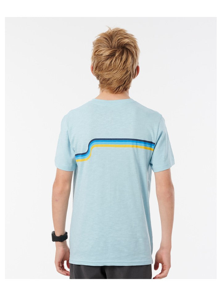 T-Shirt chłopięcy RIP CURL SURF REVIVAL TEE-BOYS błękitny