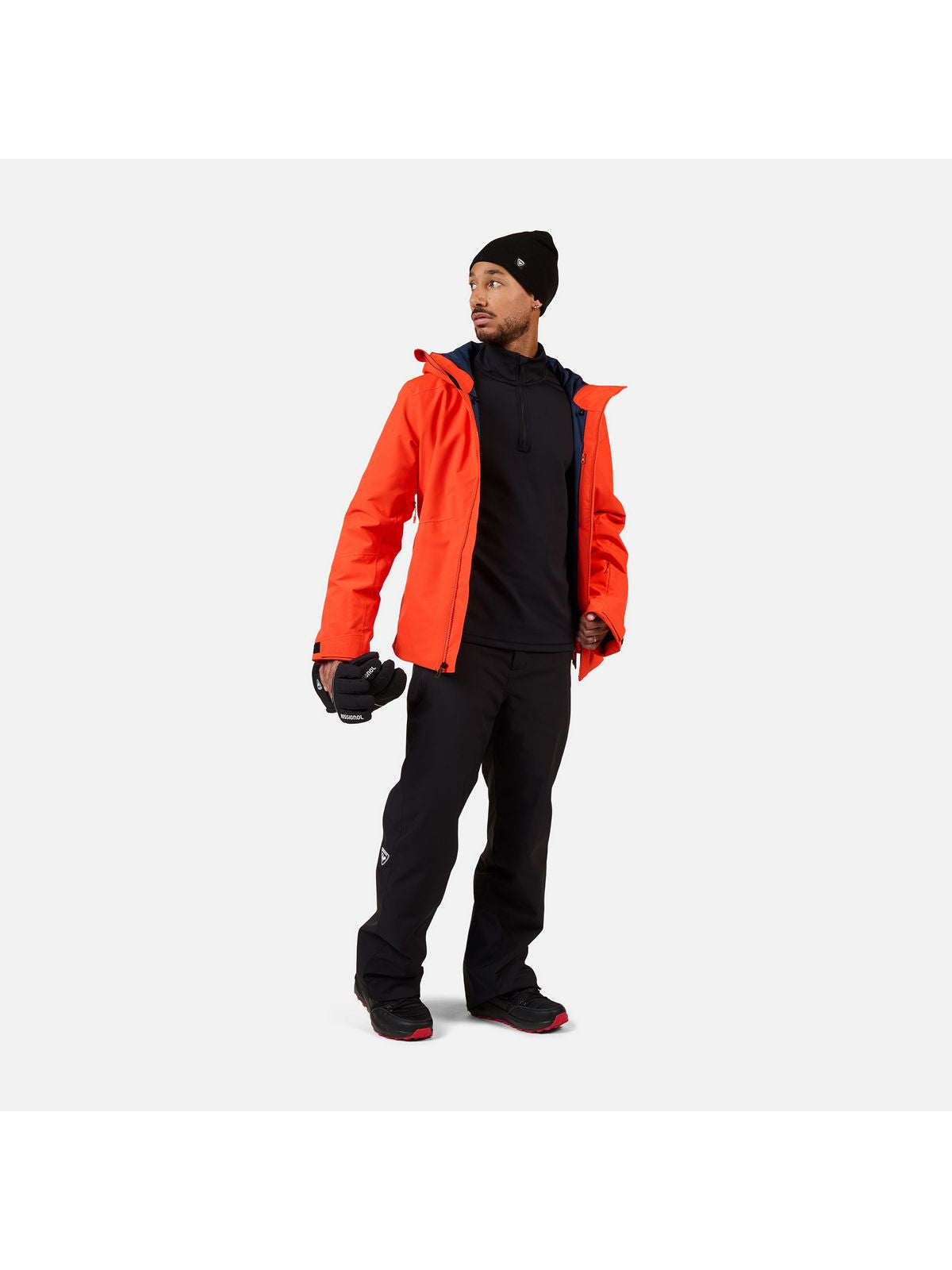 Bluza męska ROSSIGNOL MID LAYER STRETCH HZ czarna