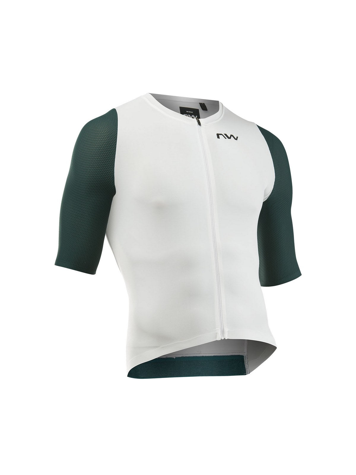 Koszulka rowerowa NORTHWAVE Extreme Evo Jersey S/s biało zielony