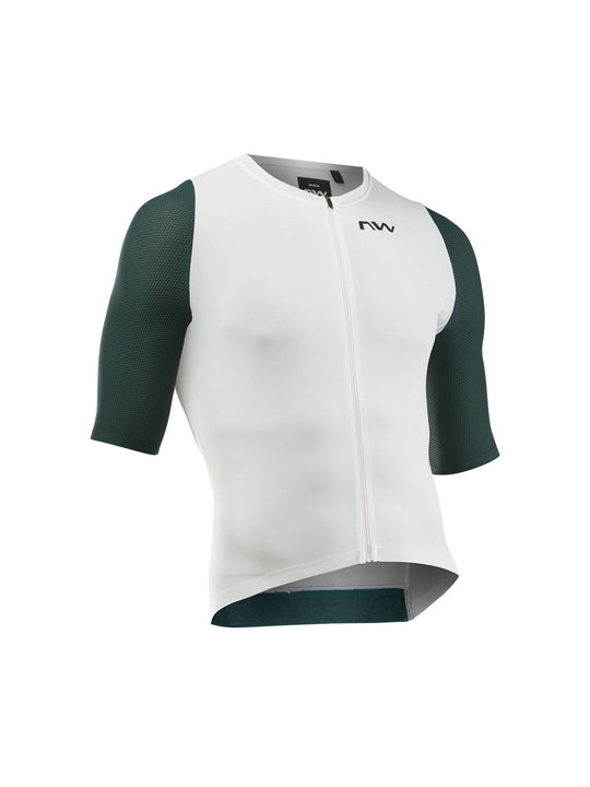Koszulka rowerowa NORTHWAVE Extreme Evo Jersey S/s biało zielony
