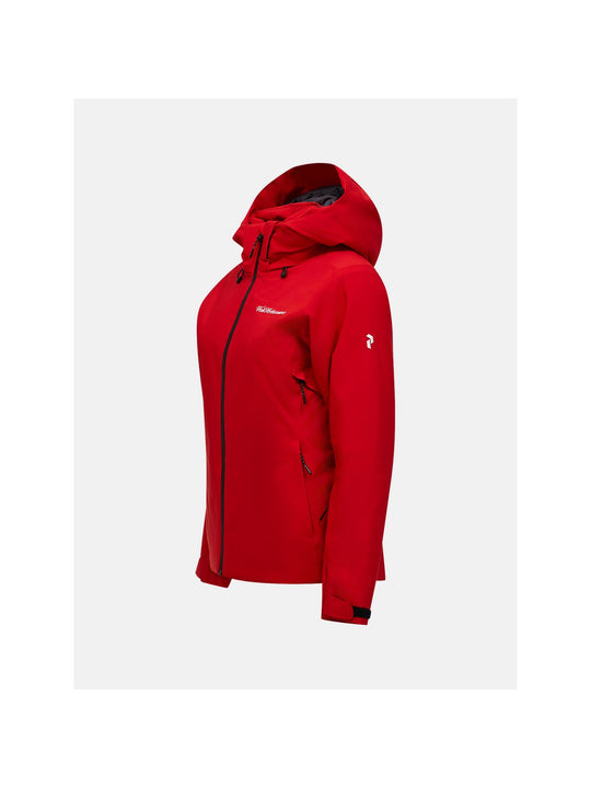 Kurtka narciarska damska PEAK PERFORMANCE 40Y Anima HIPE 2L Insulated Shell Jacket czerwona
