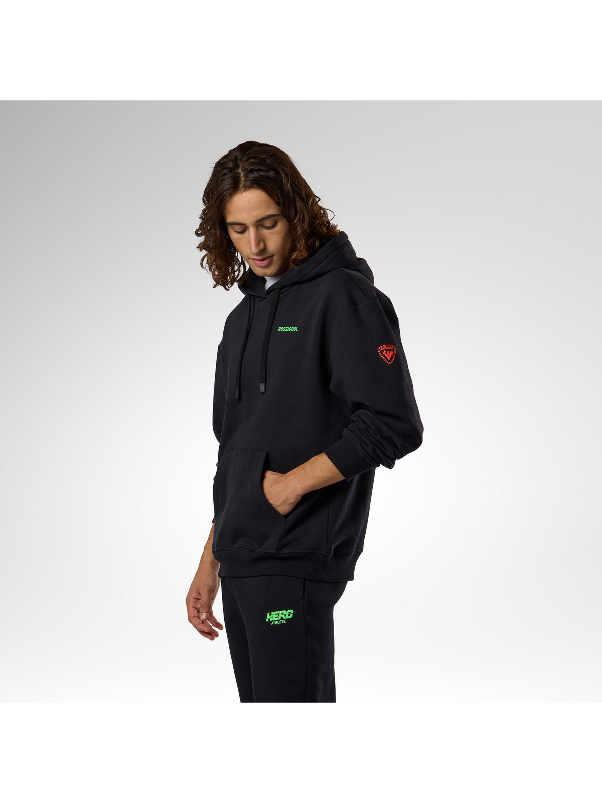Bluza męska ROSSIGNOL HERO HOODIE czarna