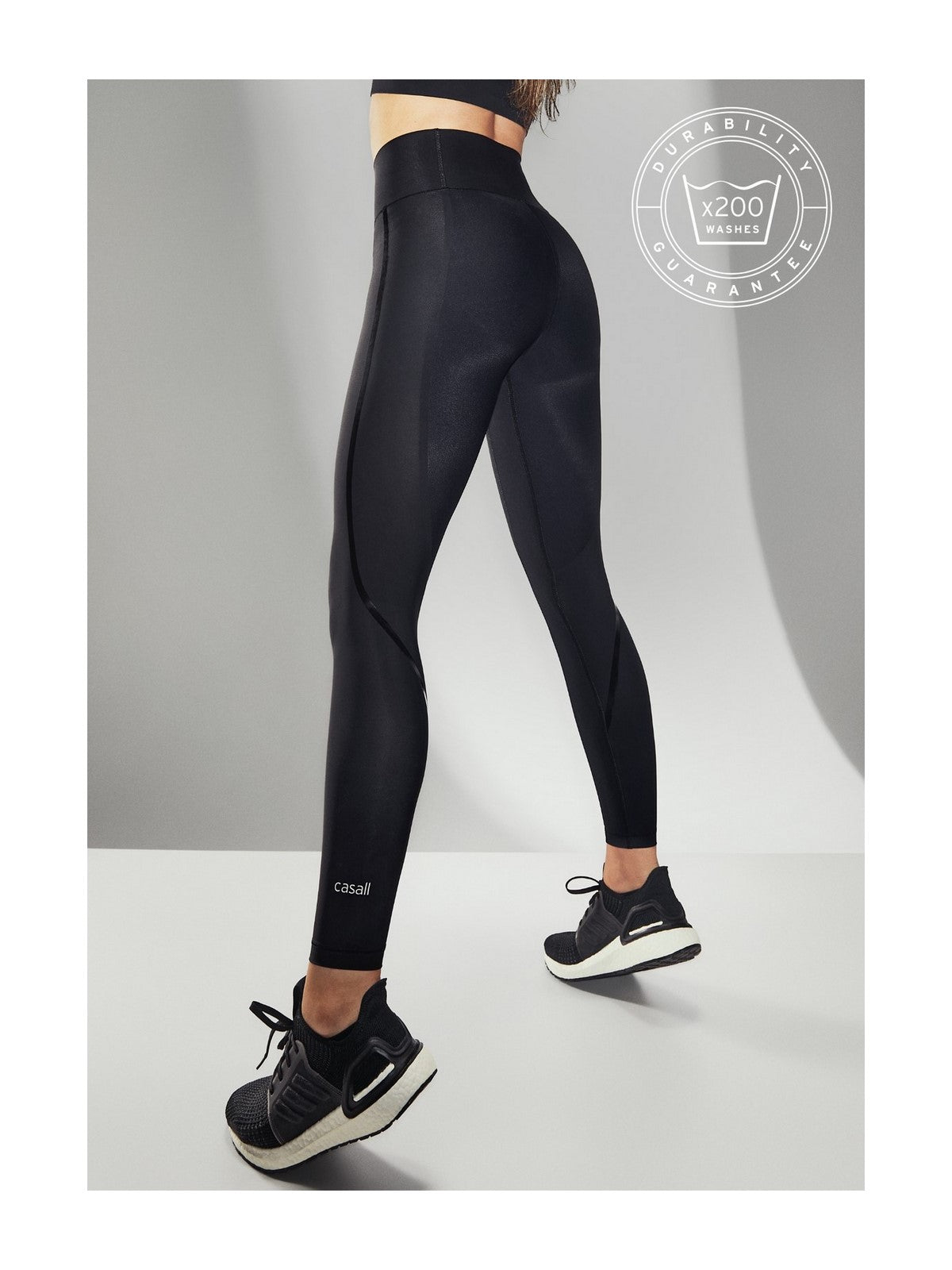 Legginsy treningowe damskie CASALL Sculpture 2.0 High Waist Tights kolor czarny