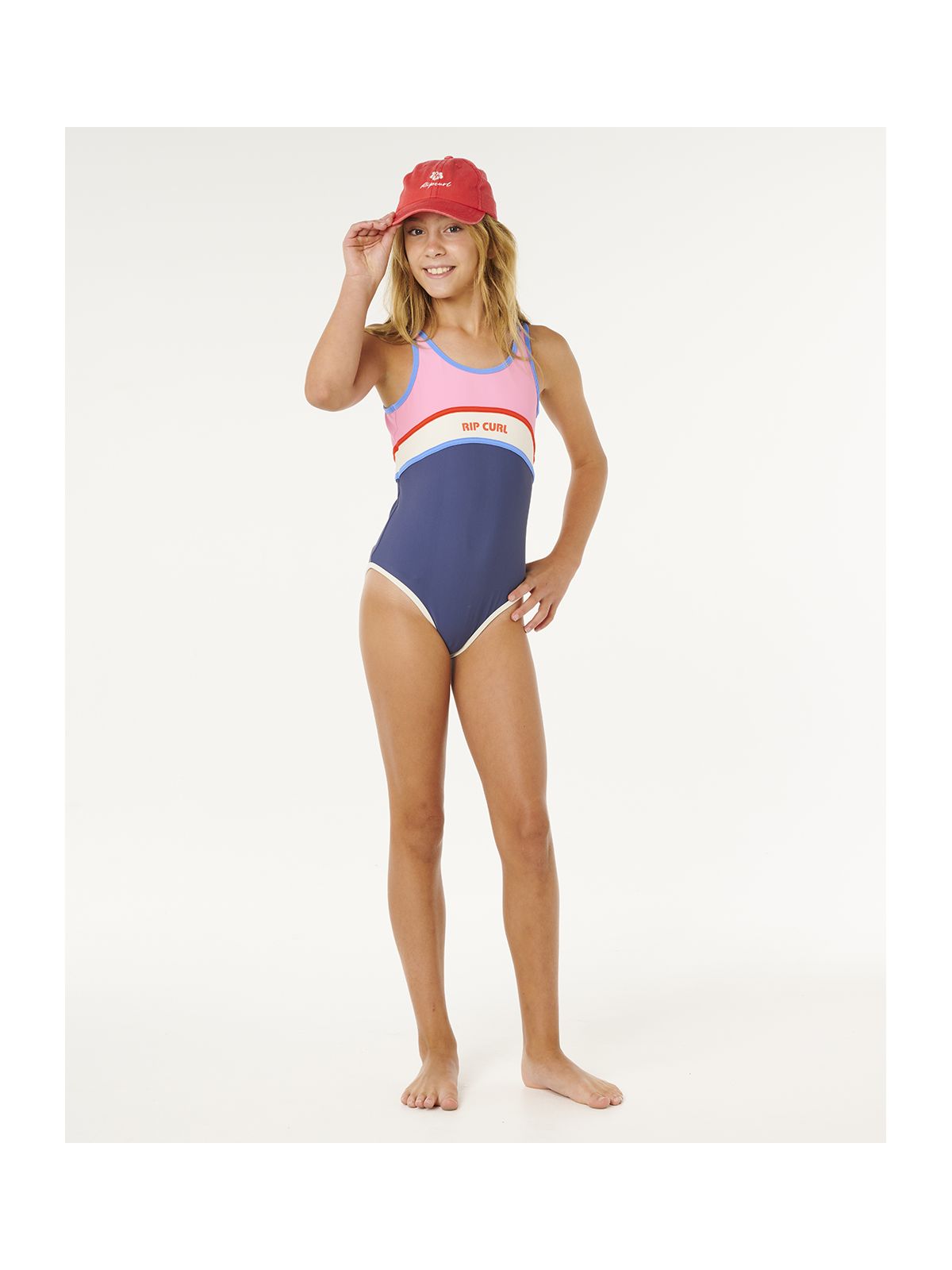 Kostium Kąpielowy dziecięcy RIP CURL Surf Revival 1 Piece - Girl granatowy