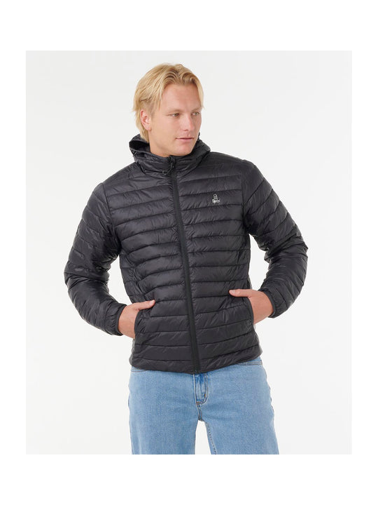Kurtka RIP CURL ANTI SERIES SEARCH PUFFER HOOD czarna

