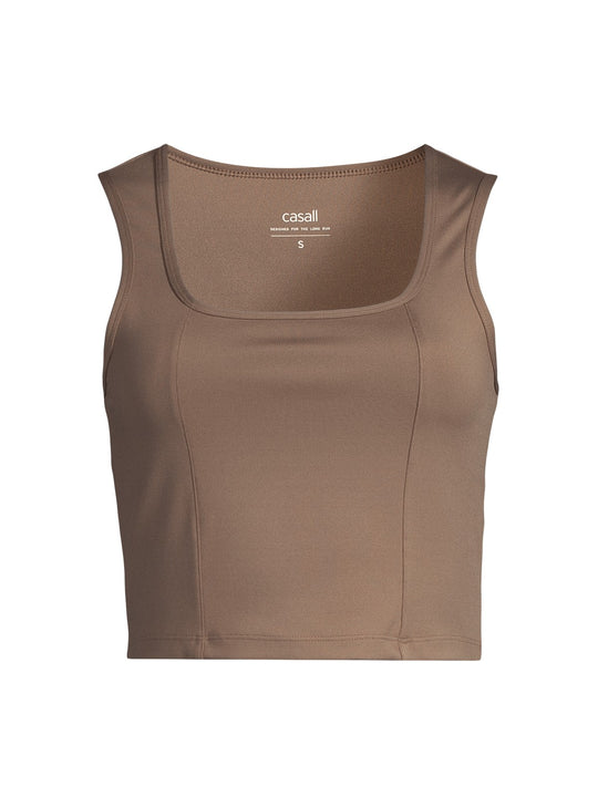 Top CASALL Edge Crop Top kolor zielony
