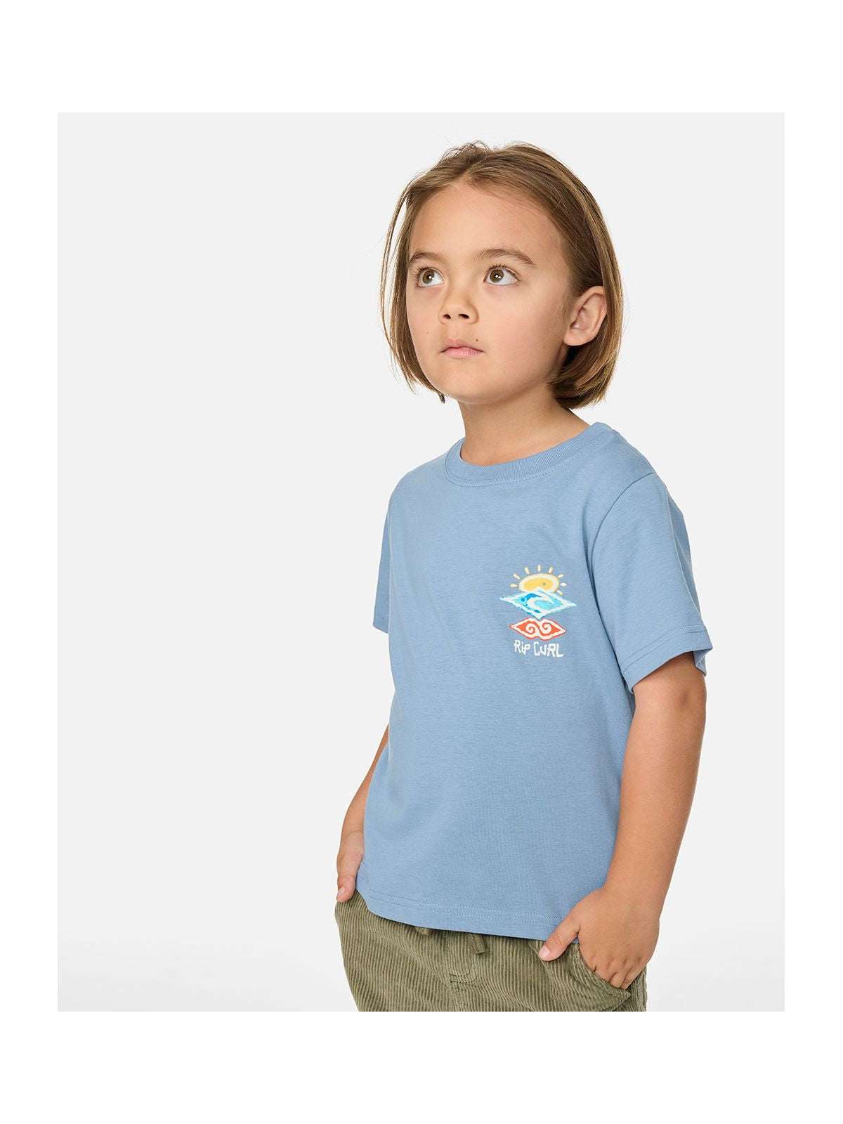 Koszulka chłopięca RIP CURL Icons Of Shred Tee -Boy niebieska