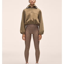 Bluza damska CASALL Easy Half Zip Sweater kolor brązowy
