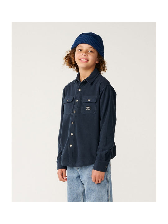 Koszula juniorska RIP CURL Sessions Polar Fleece Shirt-Bo granatowa
