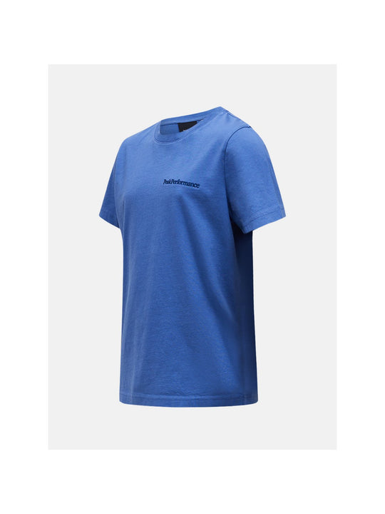 Koszulka juniorska PEAK PERFORMANCE Original Small Logo Tee niebieska
