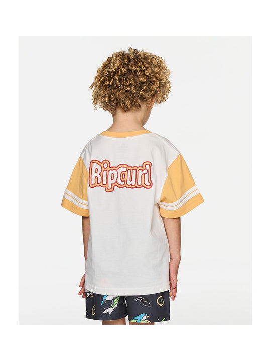 Koszulka juniorska RIP CURL Paddle Out Logo Tee-Boy biała
