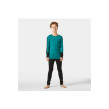 Bielizna dziecięca HELLY HANSEN Jr Lifa Merino Midweight Set kolor zielony
