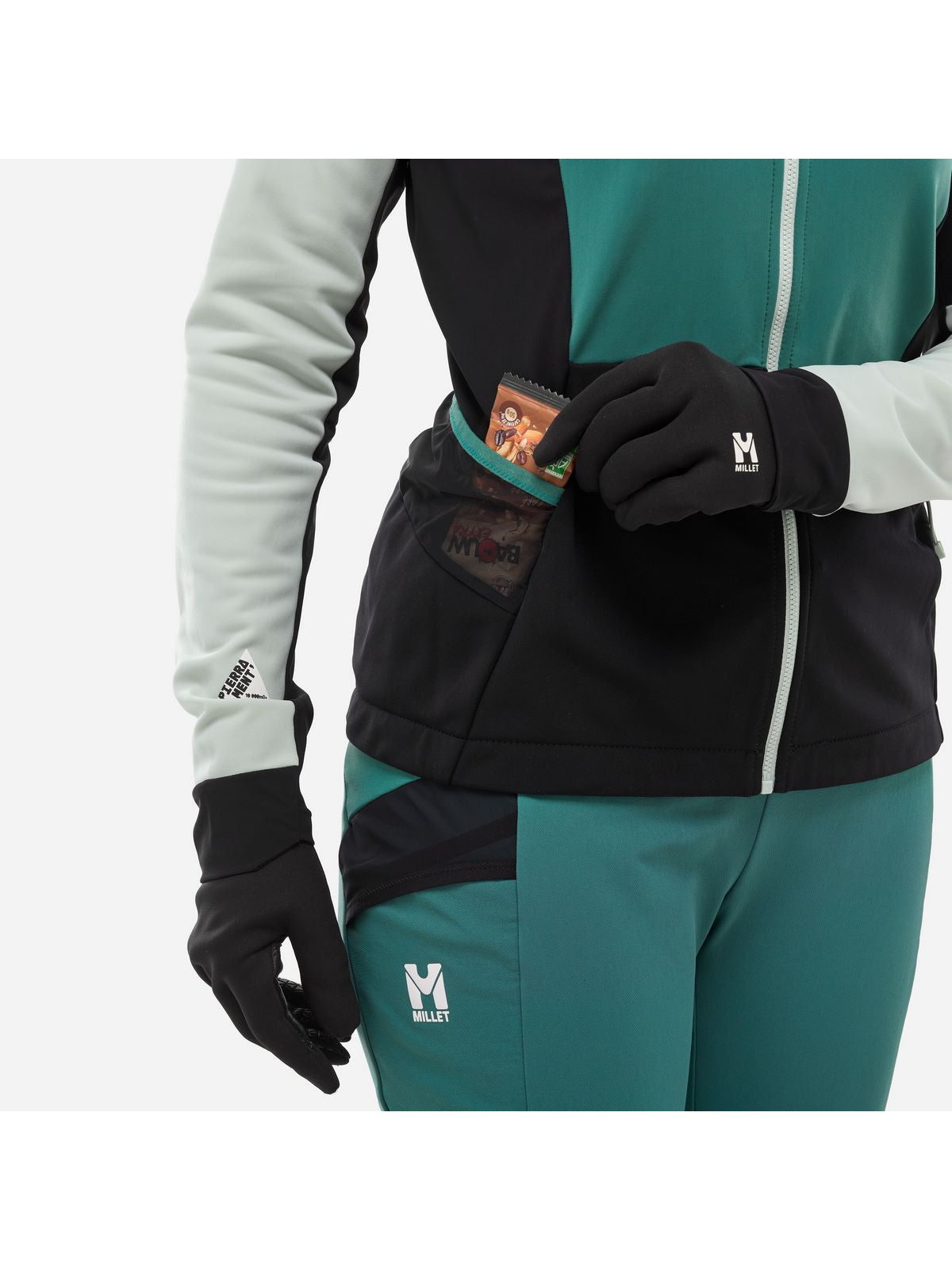 Kurtka narciarska MILLET PIERRAMENT HOODIE zielona