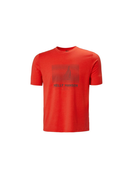 Koszulka męska HELLY HANSEN Hp Race Graphic T-Shirt czerwona
