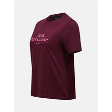 Koszulka damska PEAK PERFORMANCE Original Tee bordowa
