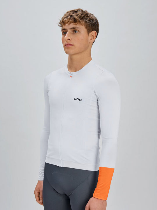 Koszulka rowerowa POC M's Cadence L/S Jersey biała
