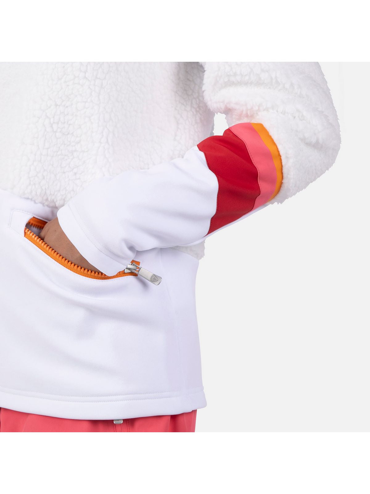 Bluza damska ROSSIGNOL W Wispile Fleece Fzh biały