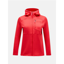 Bluza PEAK PERFORMANCE W Trail Polartec Zip Hood czerwony - Adventure Sports

