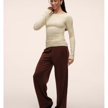 Spodnie damskie CASALL Peachy Straight Leg Jogger brązowe

