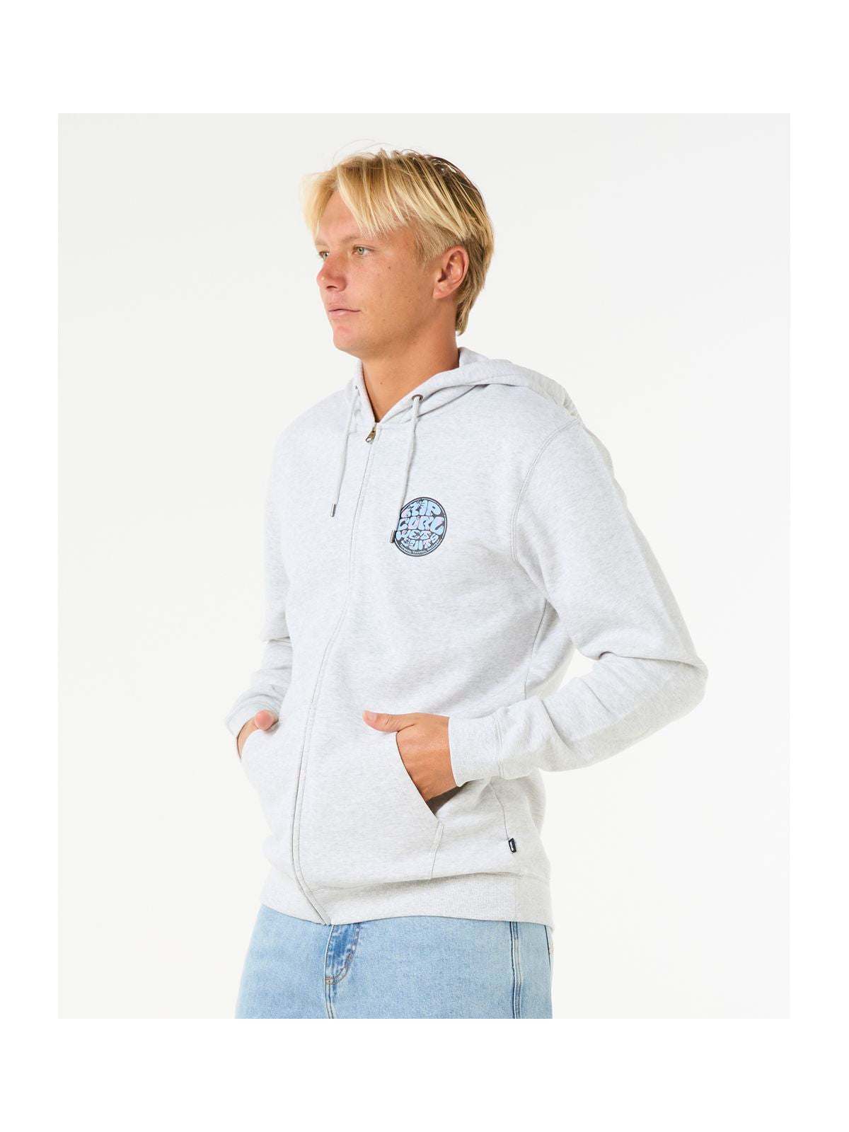 Bluza RIP CURL Wettie Passage Icon Zip Thru biała