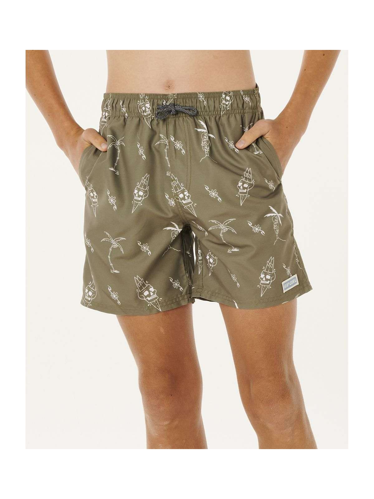 Boardshorty chłopięce RIP CURL Eternal Shred Mesh Volley-Boy zielone
