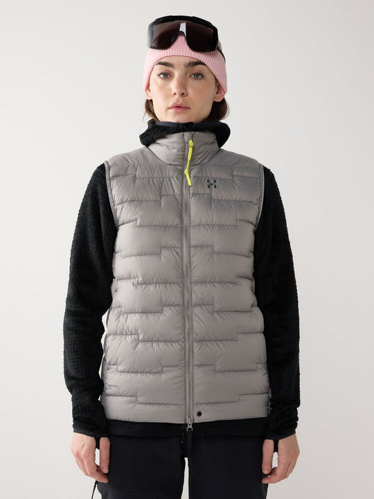 Kamizelka puchowa damska HAGLÖFS ROC Flash Down Vest Stone Brick
