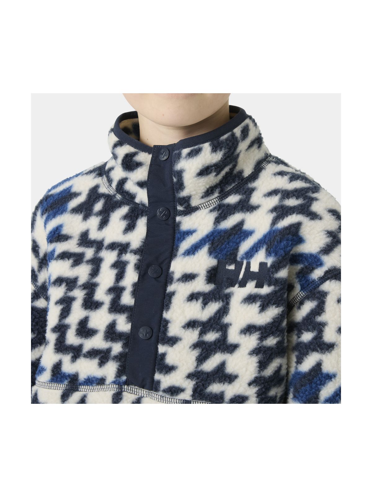 Polar dziecięcy HELLY HANSEN Jr Frosty Pile Sweater granatowy