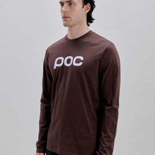 Koszulka longsleeve POC L/S Tee brązowy
